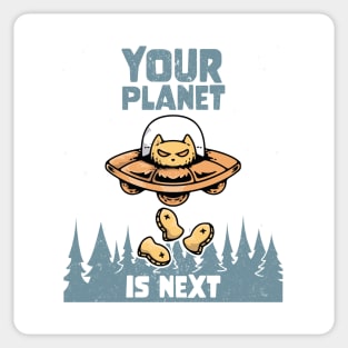 Alien Galaxy Science Space Cat Lover Your Planet is Next Sticker